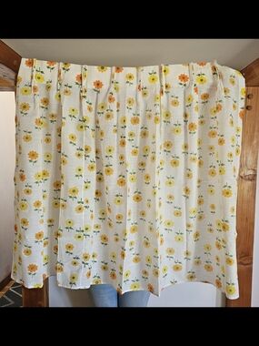 Yellow Floral Sunflower Curtain Panels